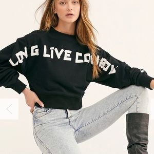 Wrangler Long Live Cowboys Sweatshirt Black